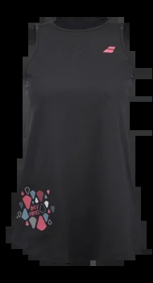 Débardeur Babolat Femme Padel Cotton Tank Black Black