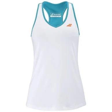 Débardeur Babolat Girls Play Tank Top White Caneel Bay