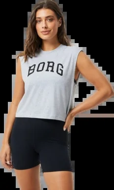 Débardeur Björn Borg Femme Borg Training Tank Light Grey Melange