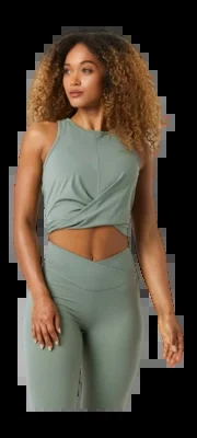 Débardeur Björn Borg Femme Studio Cross Tank Top Agave Green