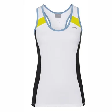 Débardeur HEAD Women Ava White Yellow