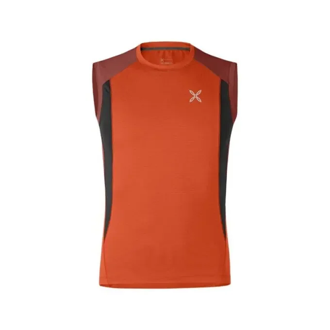Débardeur homme Montura Outdoor Fast 2 – Orange vif/Tabac Dernière Chance