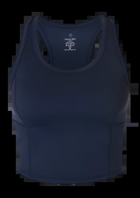 Débardeur Sweaty Betty Femme All Day Court Bleu Marine