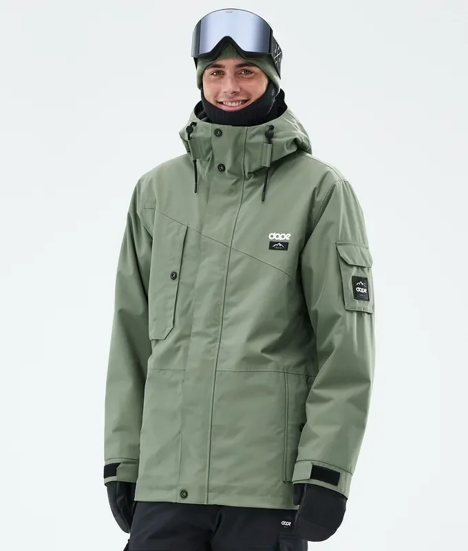 Dope Adept Veste Snowboard Homme Moss Green Livraison Gratuite