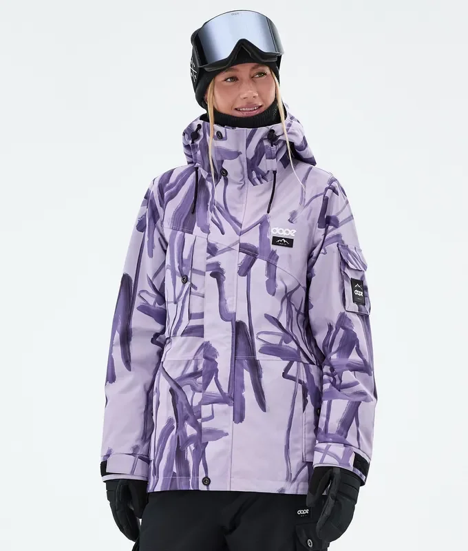 Dope Adept W Veste Snowboard Femme Scribble Purple Commander Maintenant