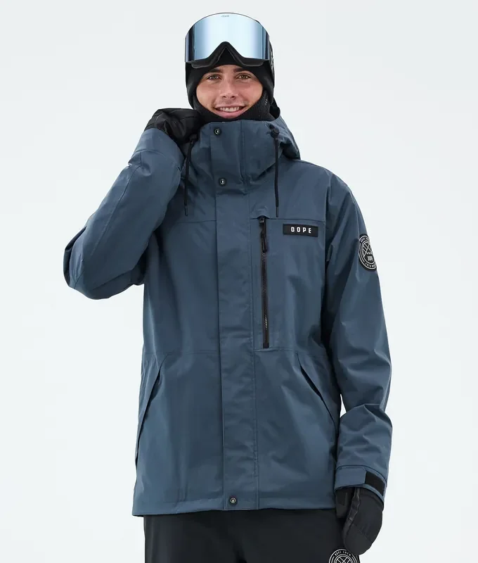 Dope Blizzard Full Zip Veste Snowboard Homme Metal Blue Offre Limitée