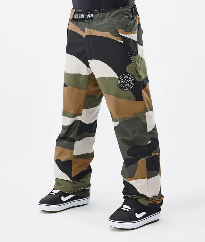 Dope Blizzard Pantalon de Snowboard Homme Shards Gold Green Meilleur Choix