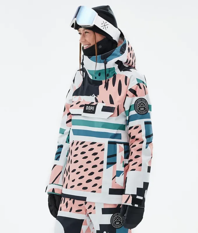 Dope Blizzard W Veste Snowboard Femme Melon Remise