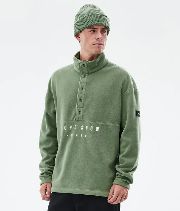 Dope Comfy Sweat Polaire Homme Moss Green Prix Cassé