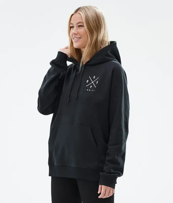 Dope Common W Sweat à capuche Femme 2X-Up Black En Vogue