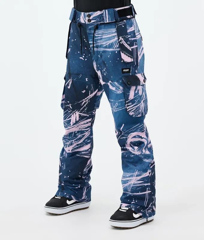 Dope Iconic W Pantalon de Snowboard Femme Carvings Pink Commande En Gros