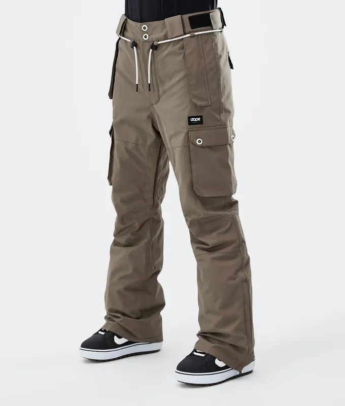 Dope Iconic W Pantalon de Snowboard Femme Walnut Promotion Saisonnière