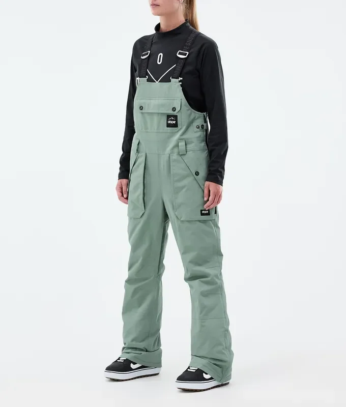 Dope Notorious B.I.B W Pantalon de Snowboard Femme Faded Green Haute Qualité