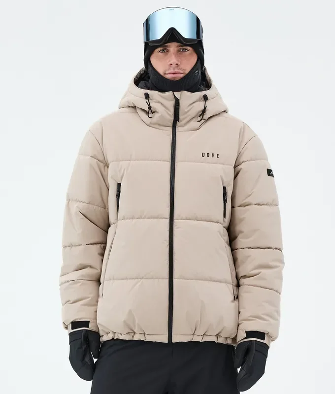 Dope Puffer Veste Snowboard Homme Sand Populaire