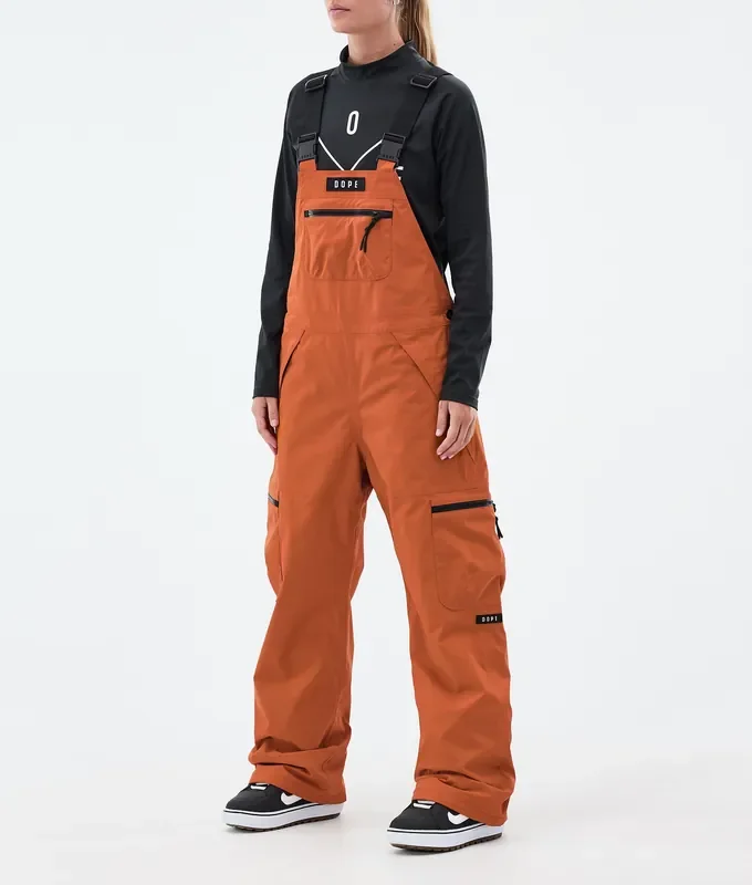 Dope Vertex W Pantalon de Snowboard Femme Burned Orange Expédié Aujourd’hui