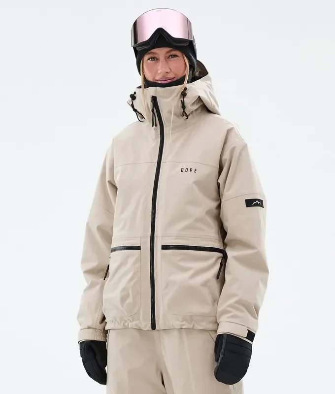 Dope Vertex W Veste Snowboard Femme Sand Livraison Gratuite