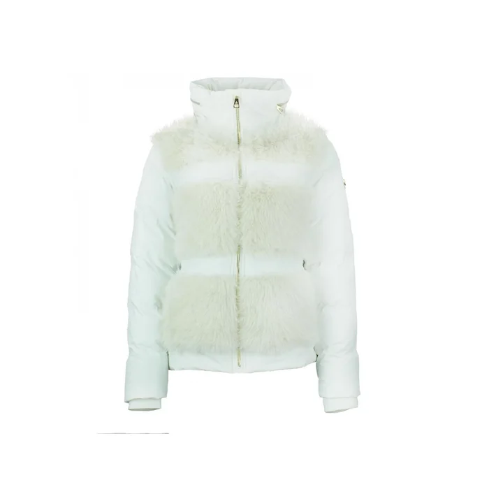 Doudoune fourrure u00e0 capuche integru00e9e femme Peak Mountain [Taille S]