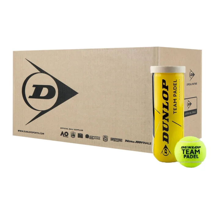 Dunlop Team Padel – Box of 24 Cans