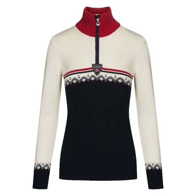Édition Limitée Sweat Dale of Norway LAHTI Navy Raspberry Offwhite