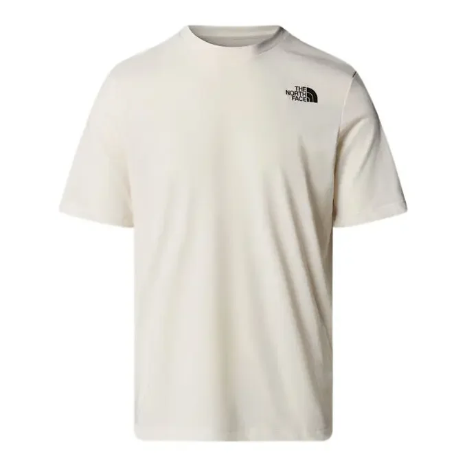 Édition Limitée Tee-shirt de running homme The North Face Foundation Mountains Faces – White Dune