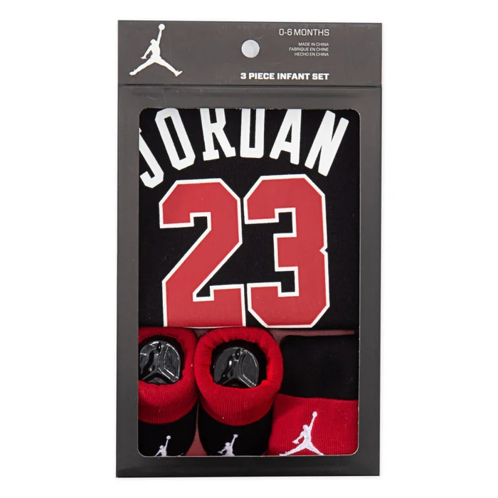 Ensemble chaussettes, t-shirt et bonnet jersey enfant Jordan 23 [Taille 3/4 ans]