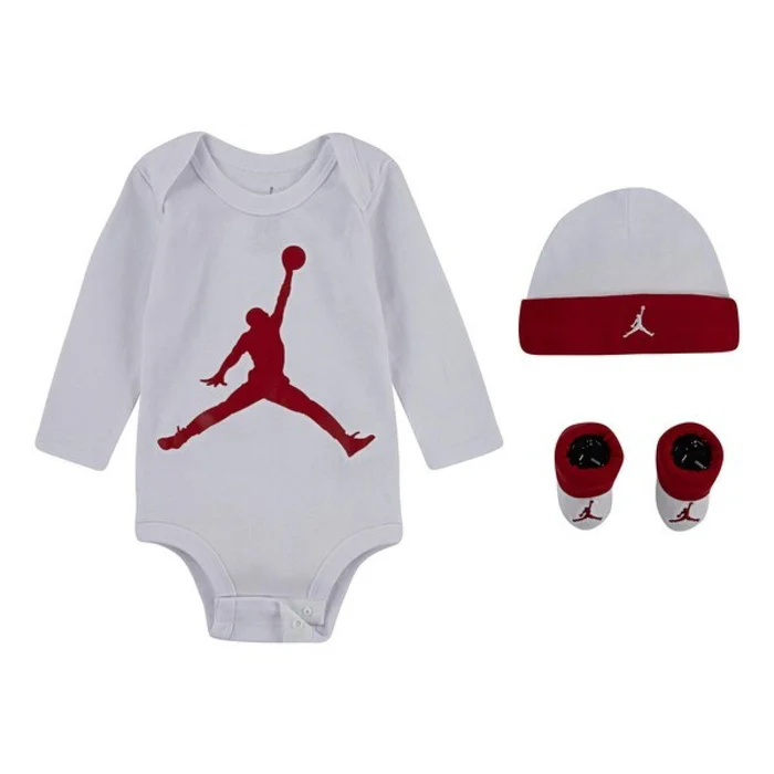 Ensemble de barboteuse + bonnet + chaussons bébé garçon Jordan