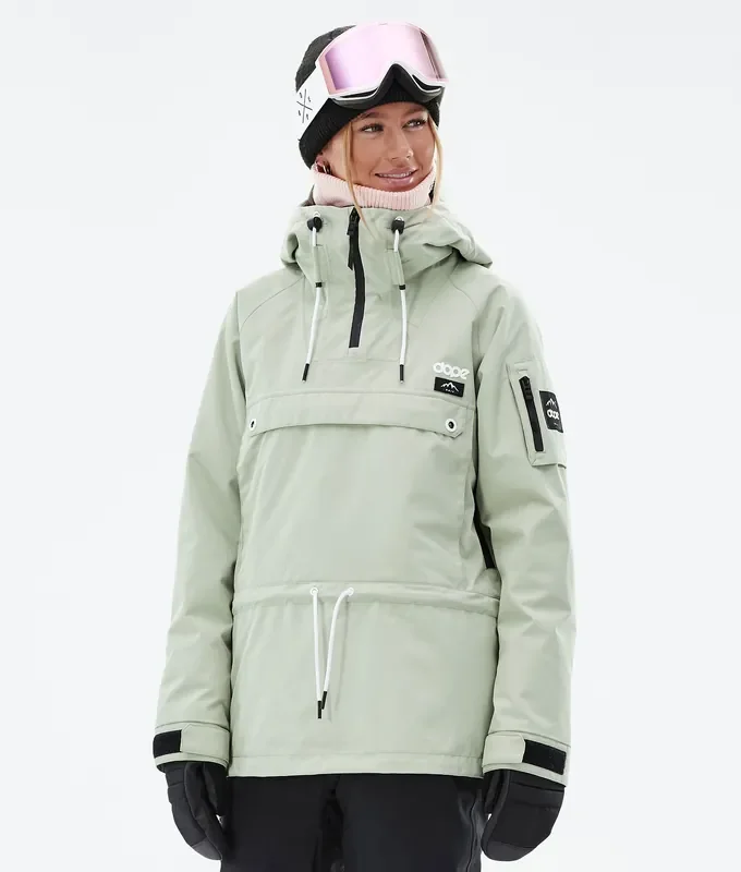 Expédition Rapide Dope Annok W Veste Snowboard Femme Soft Green