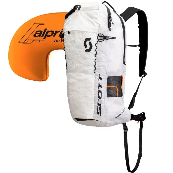 Expédition Rapide Kit sac à dos airbag Scott PATROL ULTRALIGHT E2 25 White/Black
