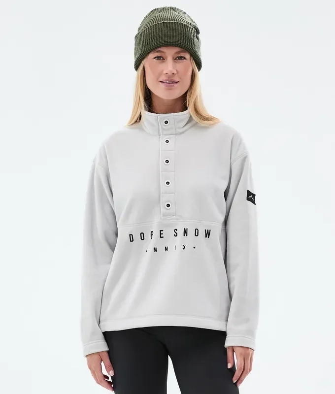 Fait Main Dope Comfy W Sweat Polaire Femme Light Grey