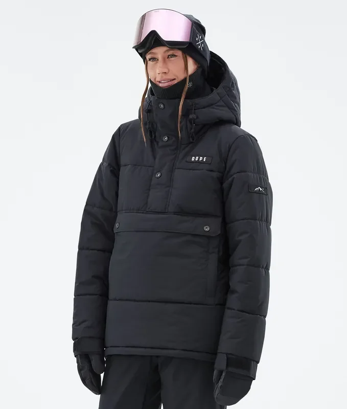 Fait Main Dope Puffer W Veste Snowboard Femme Black