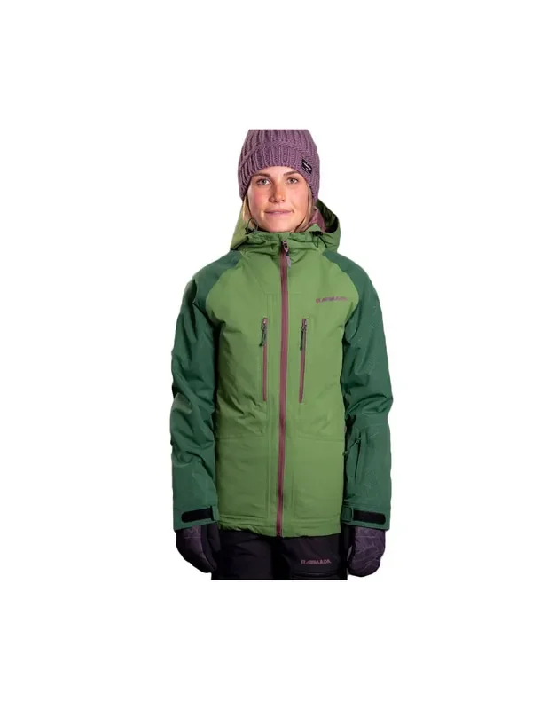 Fait Main Veste de Ski Femme Neuve Armada Stadium Sage Taille S