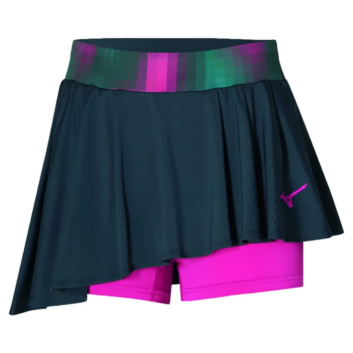 Falda Mizuno Mujer Flying Gris Rosa