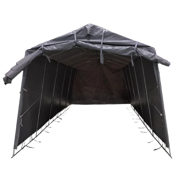 Fornorth Carpa garaje 2.7×5.1m, gris oscuro