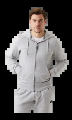 Gilet Björn Borg Men Zip Hood Centre Gris