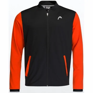 Gilet de Tennis HEAD Men Breaker Black Tangerine
