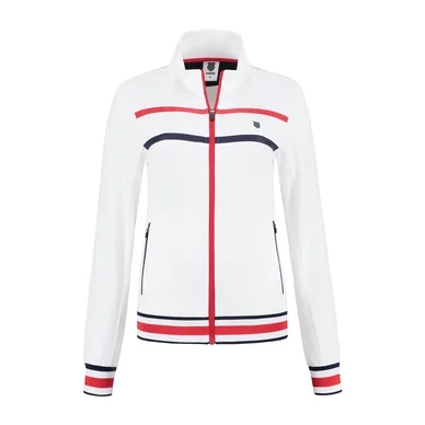 Gilet de Tennis K Swiss Women Heritage Sport Trainings Jacket White
