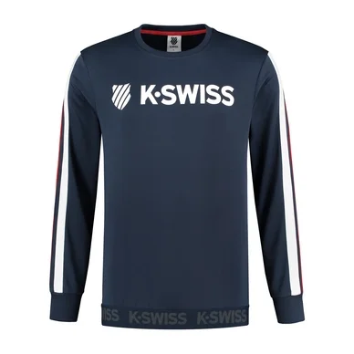 Gilet K Swiss Men Heritage Sport Logo C-Neck Navy
