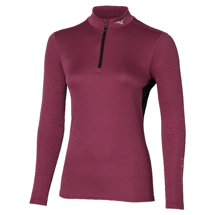 Haut d&rsquo;entrau00eenement 1/2 zip femme Mizuno BT [Taille XS]