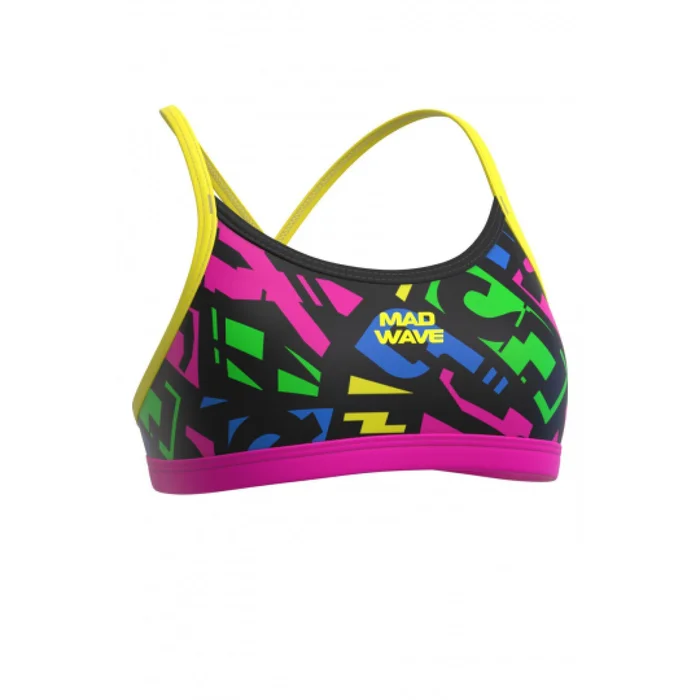 Haut de maillot de bain fille Mad Wave Frisky PBT J3 [Taille M]