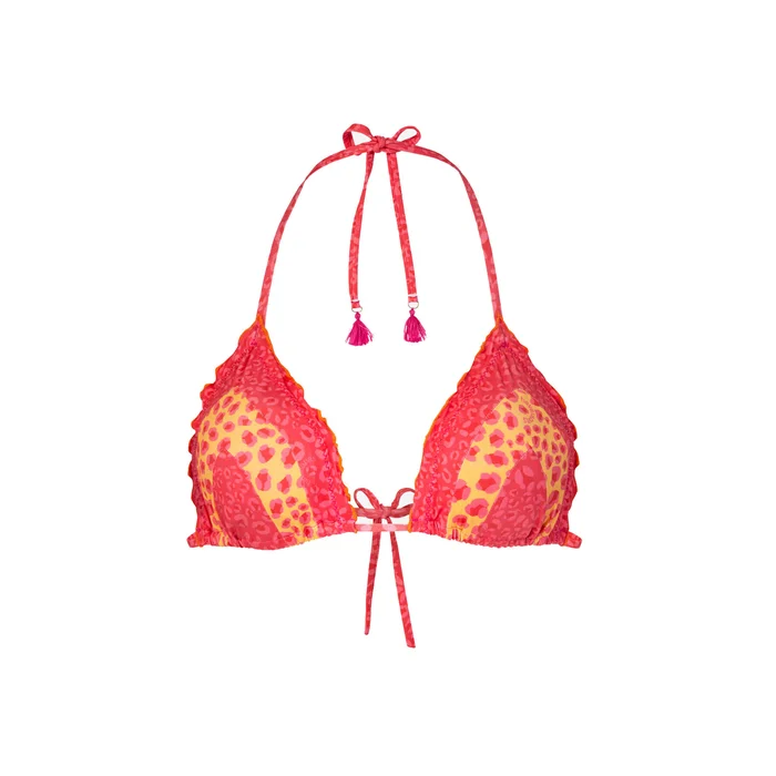 Haut de maillot de bain ondulu00e9 femme Havaianas Animal Print [Taille XL]
