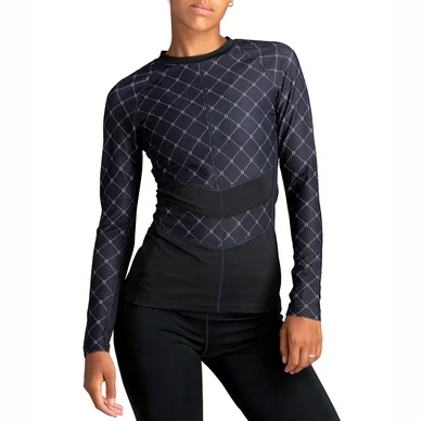 Haut de Sport Björn Borg Women Slim Print Long Slee STHLM BB Tennis Net Night Sky