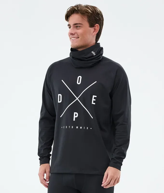 Haute Qualité Dope Snuggle Tee-shirt thermique Homme 2X-Up Black
