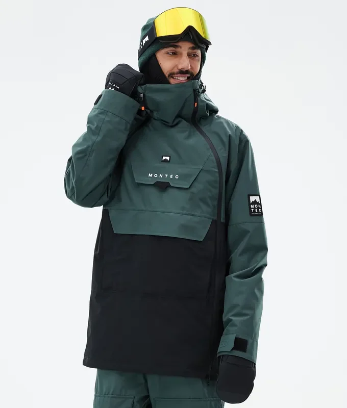Haute Qualité Montec Doom Veste Snowboard Homme Dark Atlantic/Black