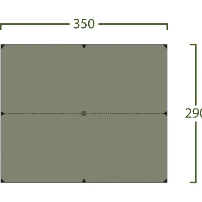 Helsport Bitihorn Pro Tarp 3,5×2,9m, vert Nouveauté