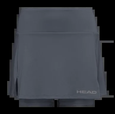 Jupe de Tennis HEAD Girls Club Basic Anthracite