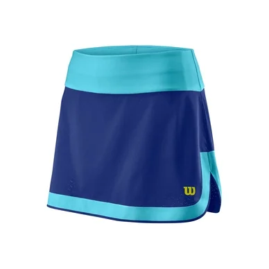 Jupe de Tennis Wilson Women UWII Perf 12.5 Mazarine Blue. Blue Atoll