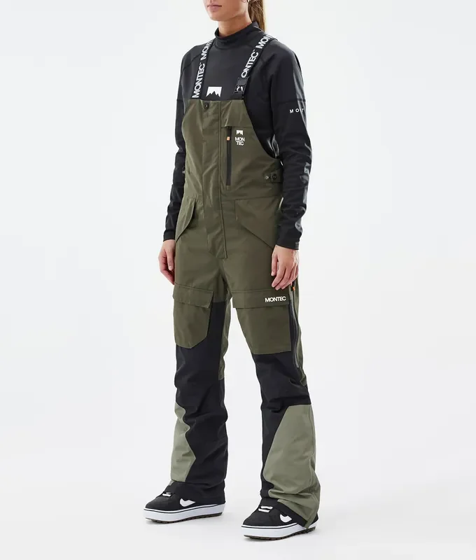 Jusqu’à Épuisement Des Stocks Montec Fawk W Pantalon de Snowboard Femme Olive Green/Black/Greenish