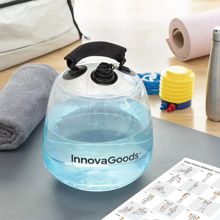Kettlebell à eau pour l’entraînement physique avec guide d’exercice fibell InnovaGoods