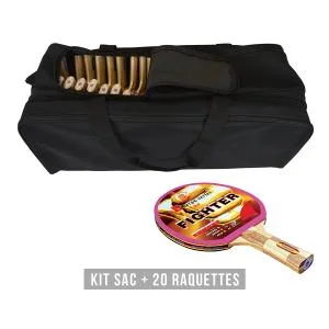 Kit raquette (sac + 20 raquettes) Fighter