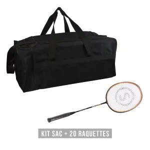Kit raquettes (sac + 20 raquettes) Hard Training